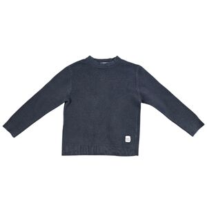 Zara Boys Black Knit Crewneck Sweater Size 9